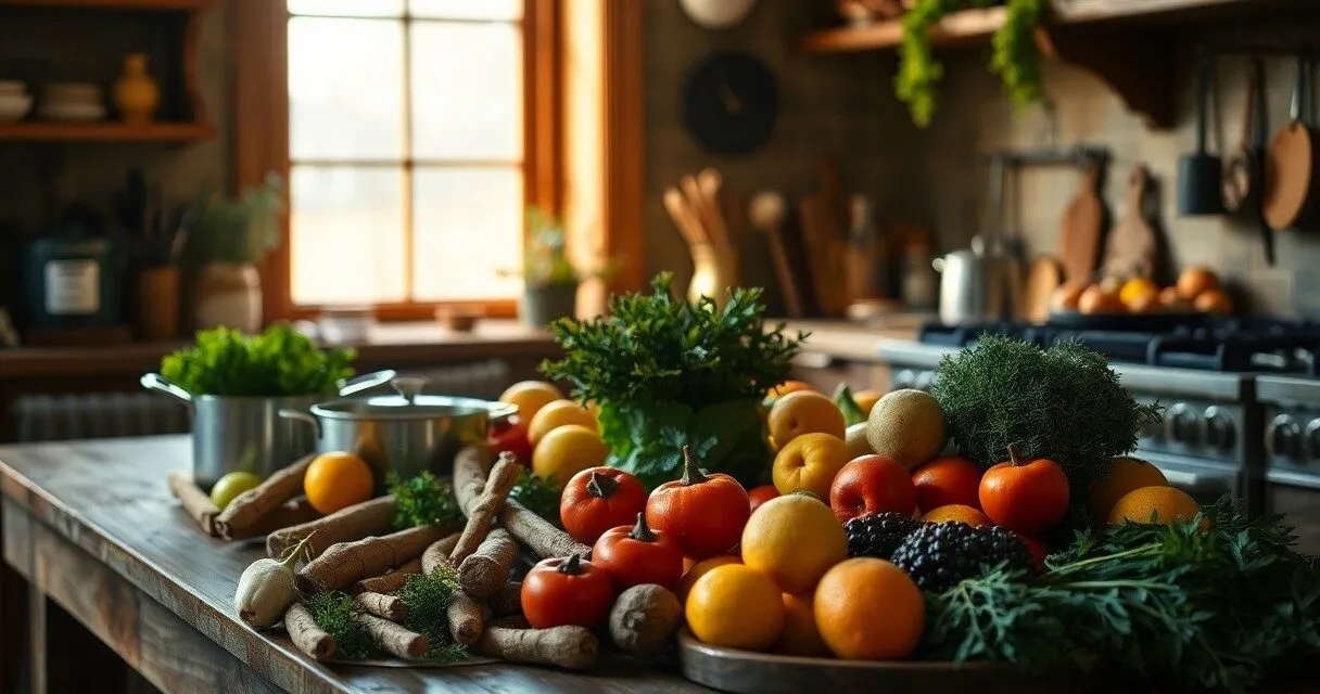 Grudzień w kuchni – Sezonowe produkty i przepisy na zimowe dania. – Inspiracje na dania z wykorzystaniem warzyw i owoców dostępnych zimą.