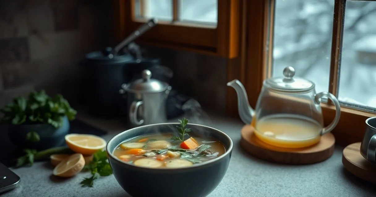 Zimowe wspomaganie odporności – Jak zadbać o siebie w okresie przeziębień? – Przepisy na rozgrzewające dania i napoje bogate w witaminy i minerały.